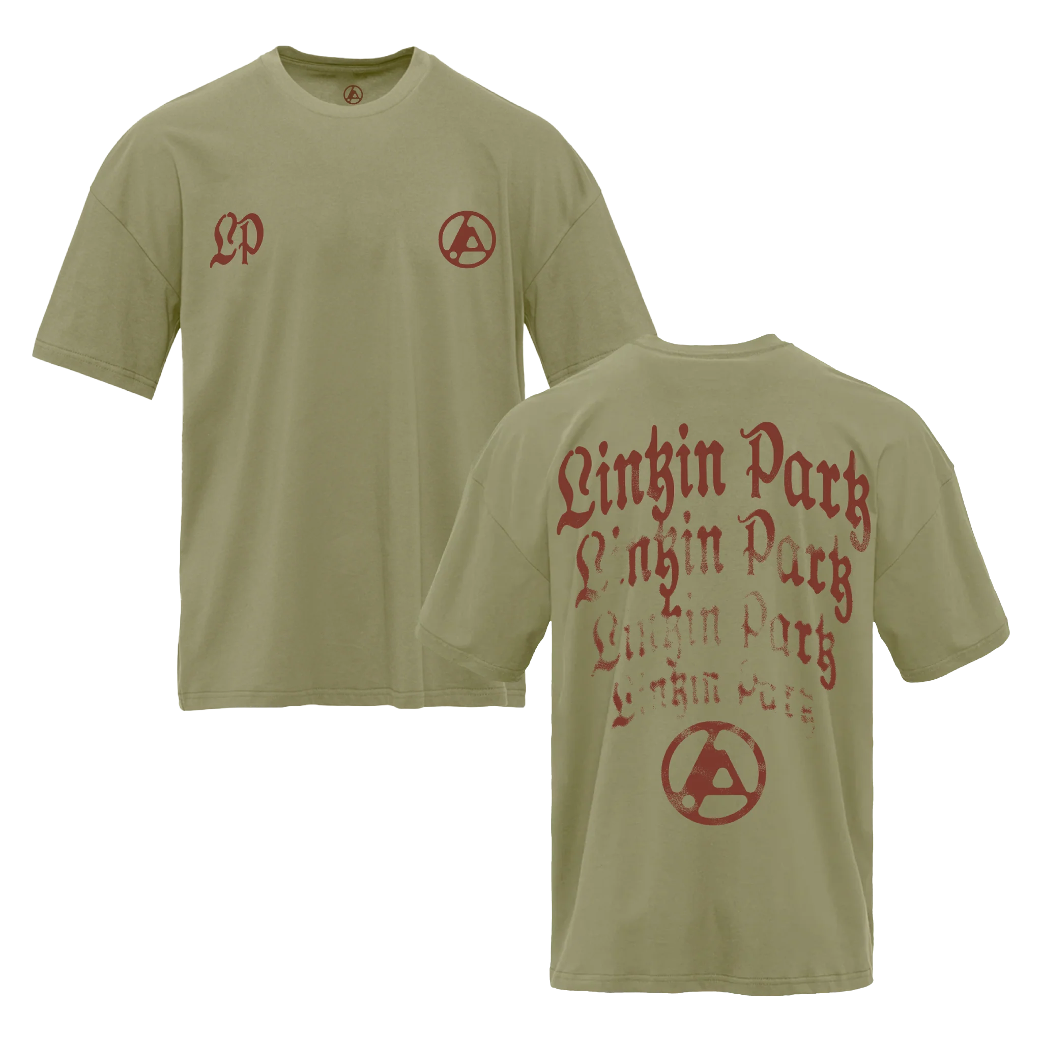 Arch Repeat Light Olive Tee - Image 3