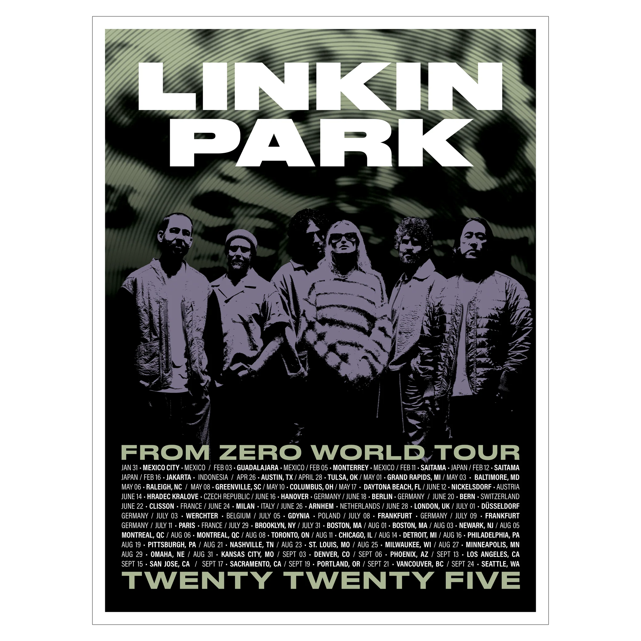 From Zero 2025 Tour Poster (Mexico)