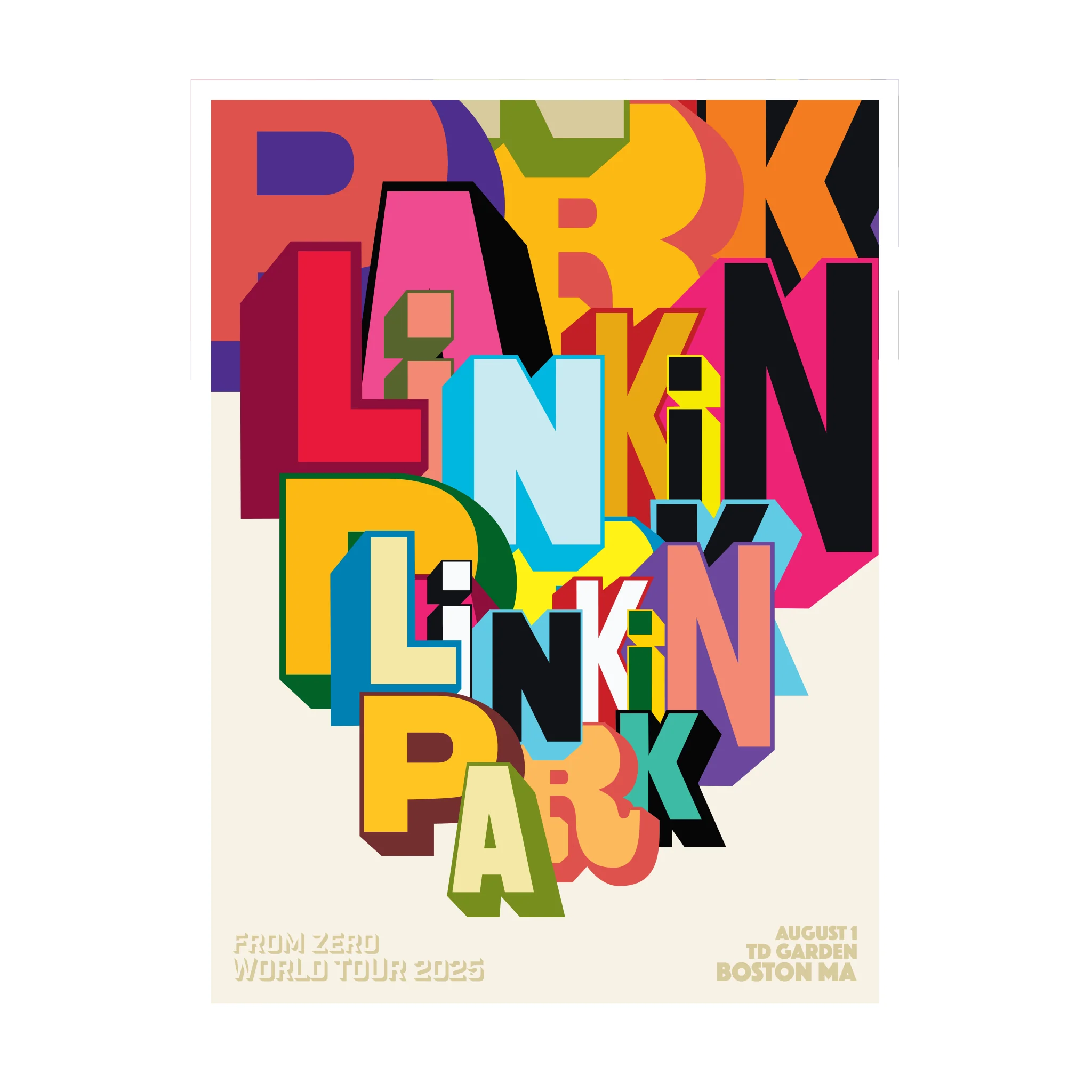 FZ 2025 Tour Boston Poster (August 1st) - Greg Lamarche