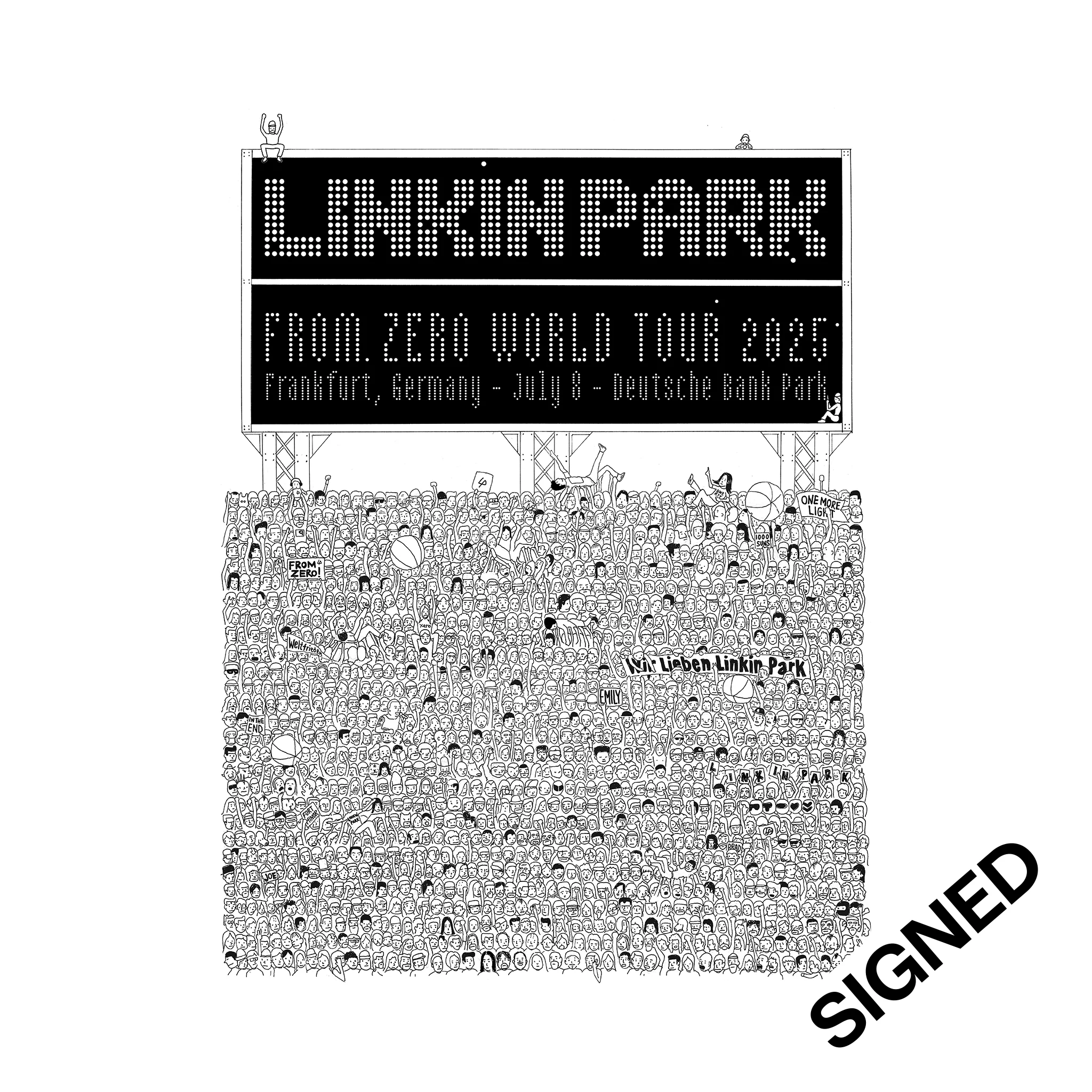 FZ 2025 Tour Frankfurt SIGNED Poster (July 8th) - Eric Nakamura