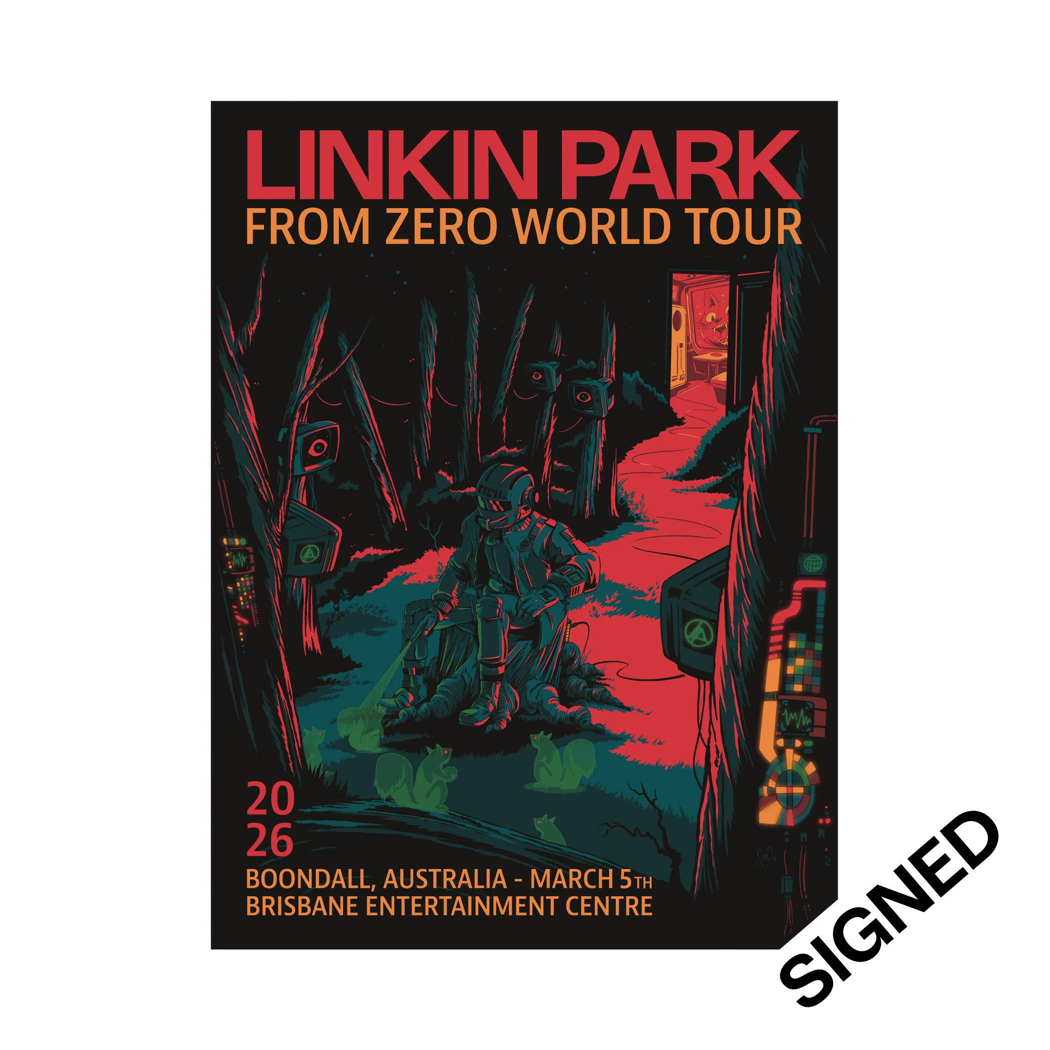 FZ 2026 Tour Boondall #2 SIGNED Poster (Mar 5th) - Jeff McMillan