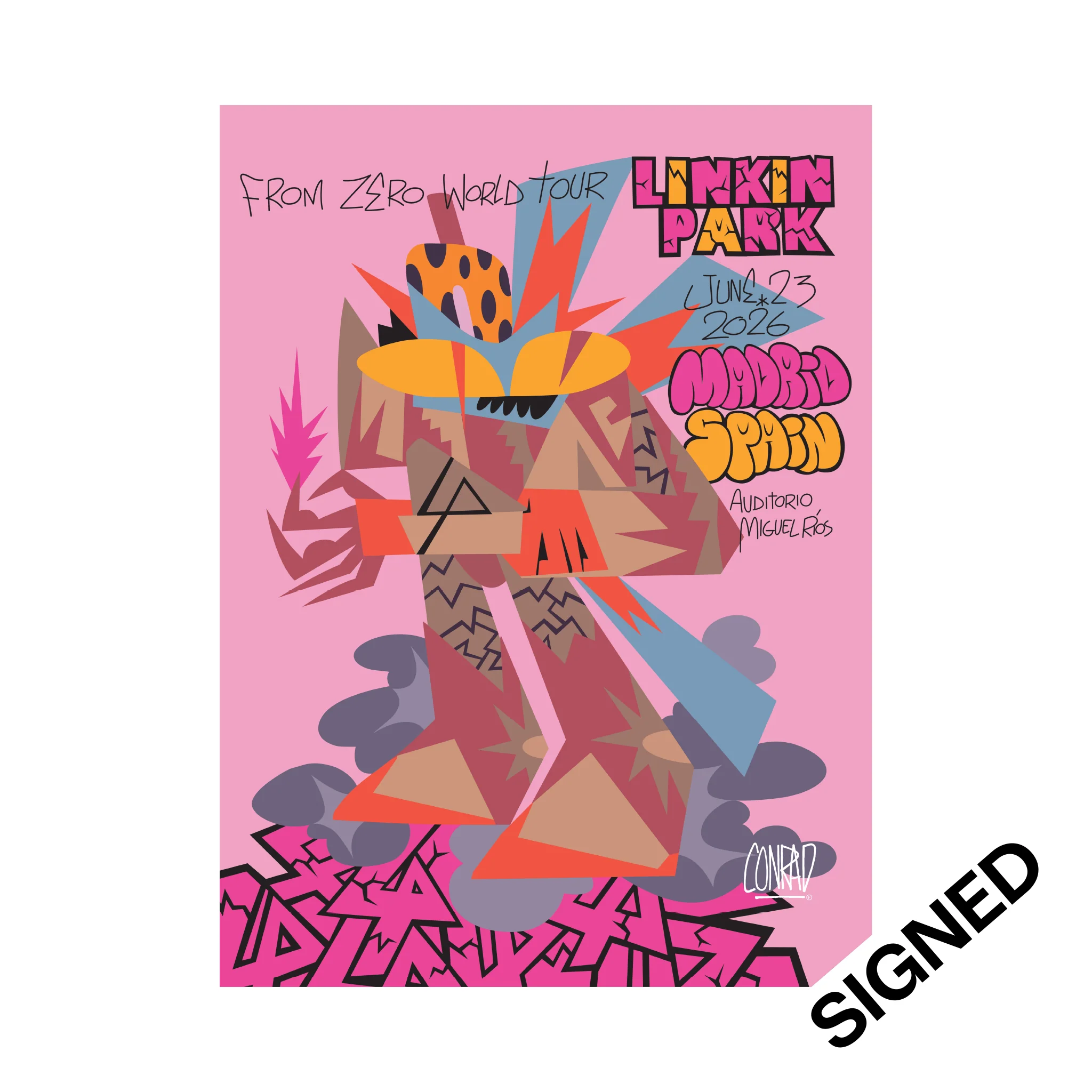 FZ 2026 Tour Madrid Signed Poster (June 23rd) - Conrad Flórez