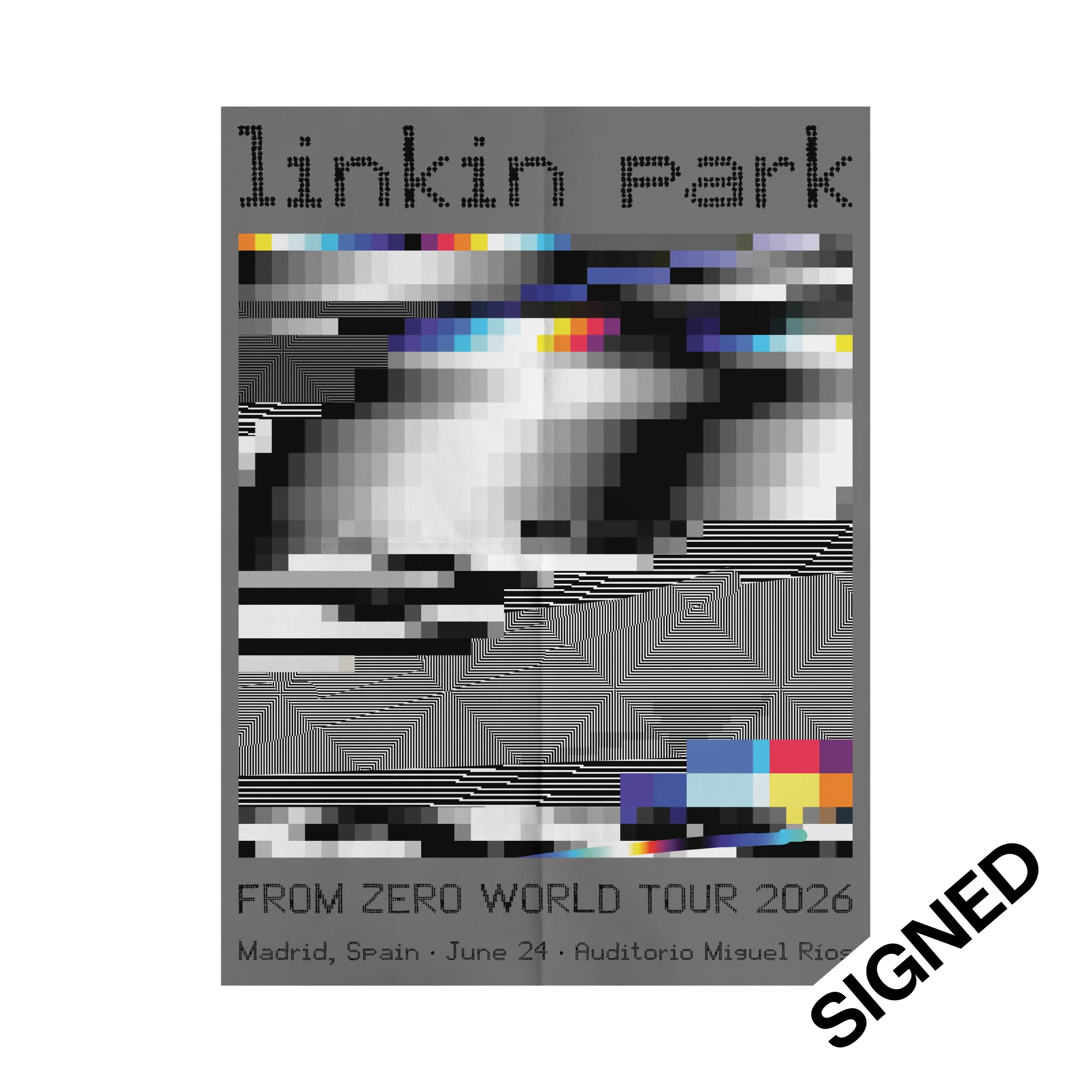 FZ 2026 Tour Madrid Signed Poster (June 24th) - Felipe Pantone