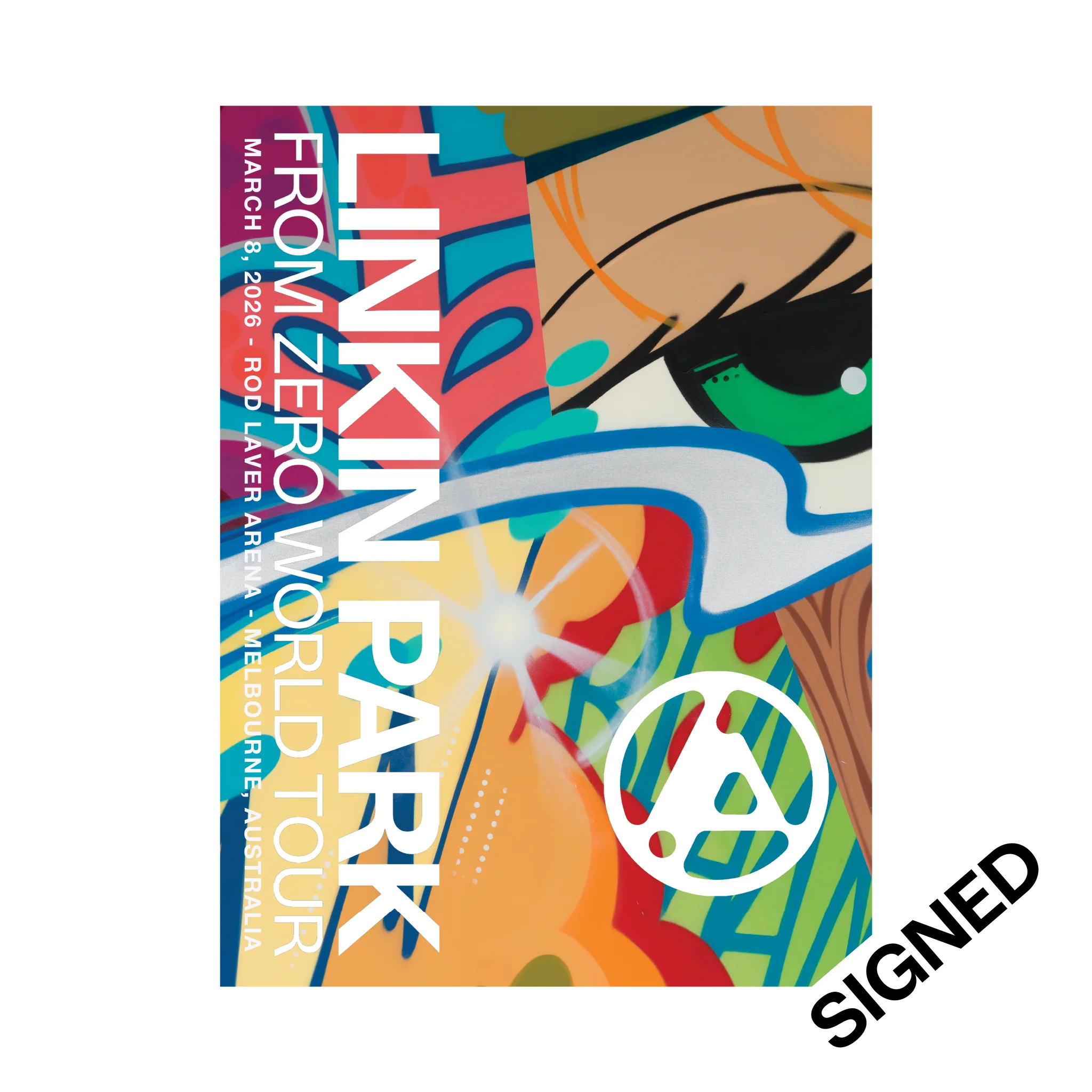 FZ 2026 Tour Melbourne #1 SIGNED Poster (Mar 8th) - CRASH