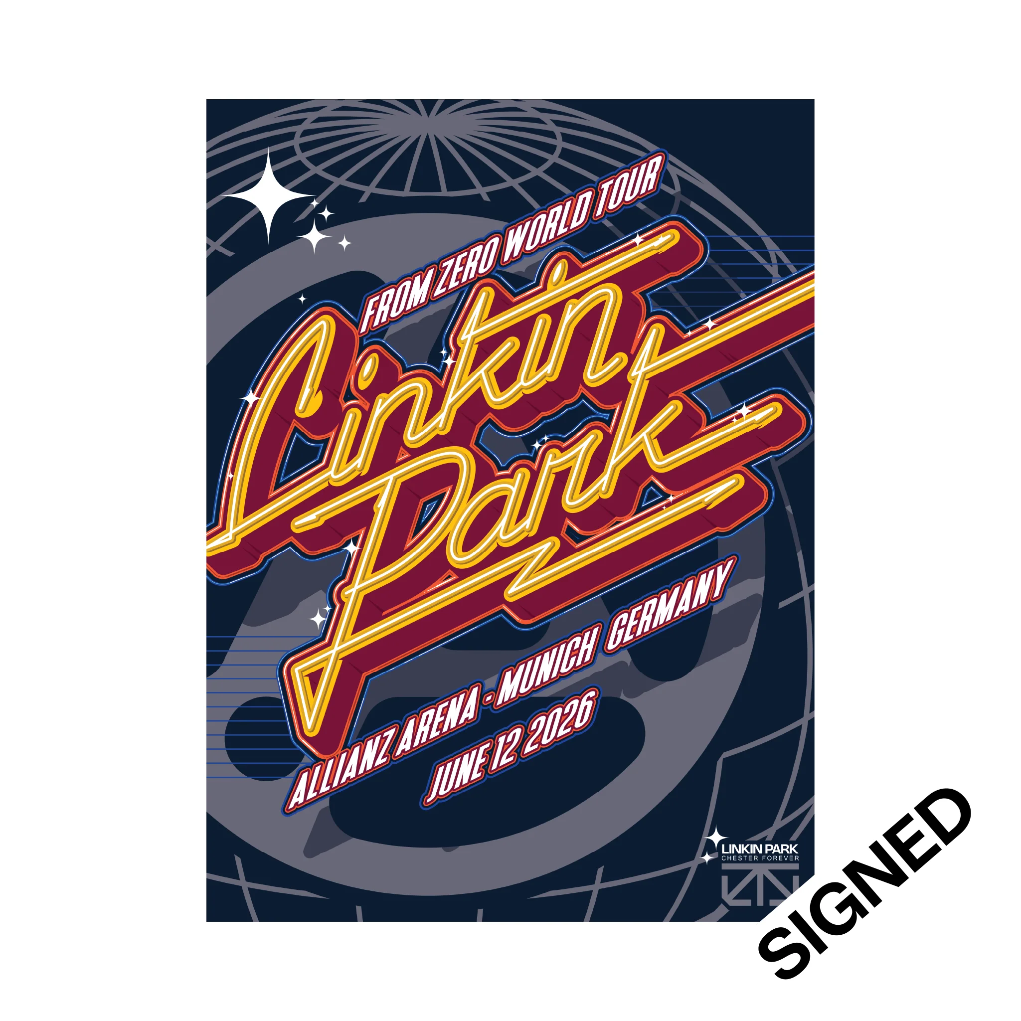 FZ 2026 Tour Munich Signed Poster (June 12th) - Casey Zoltan