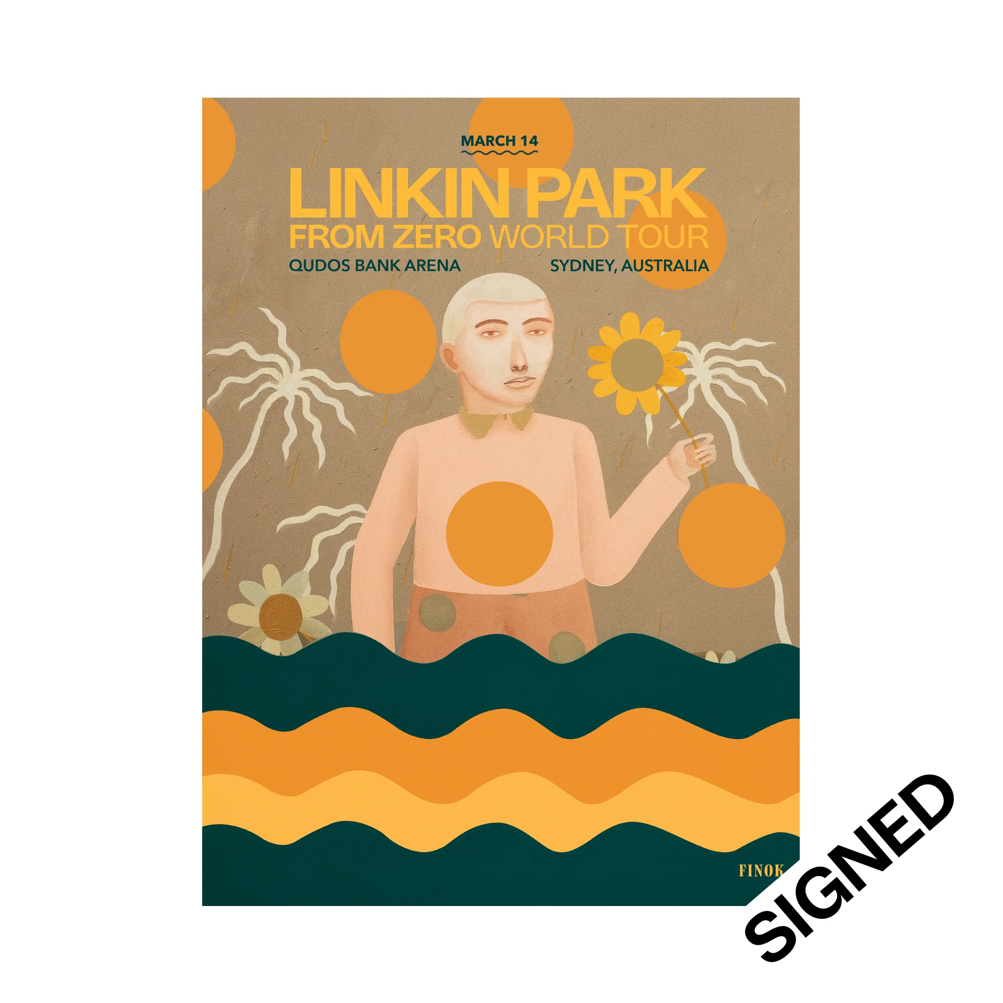 FZ 2026 Tour Sydney #1 SIGNED Poster (Mar 14th) - Raphael Sagarra (Finok)