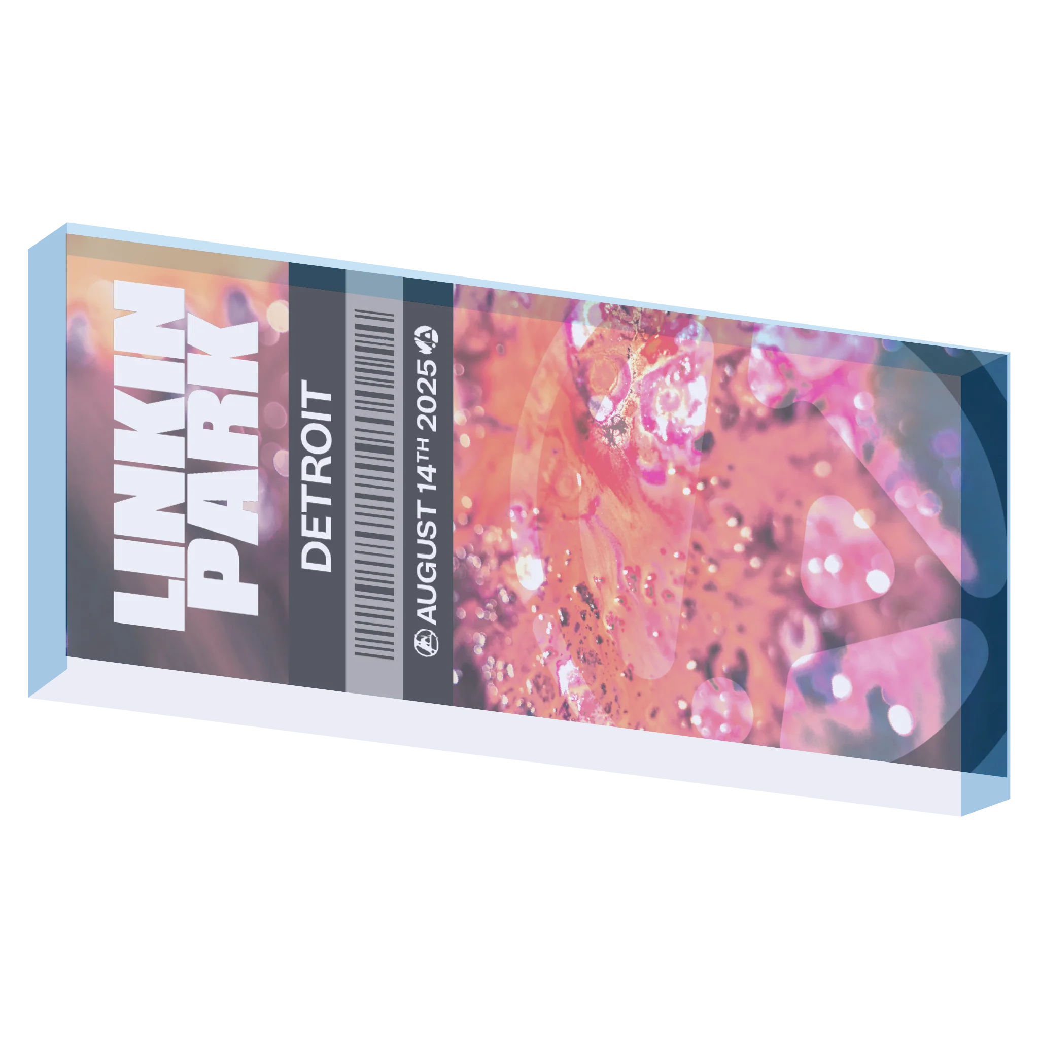 LP FZ DETROIT COMMEMORATIVE TICKET MAGNET (Aug 14th)