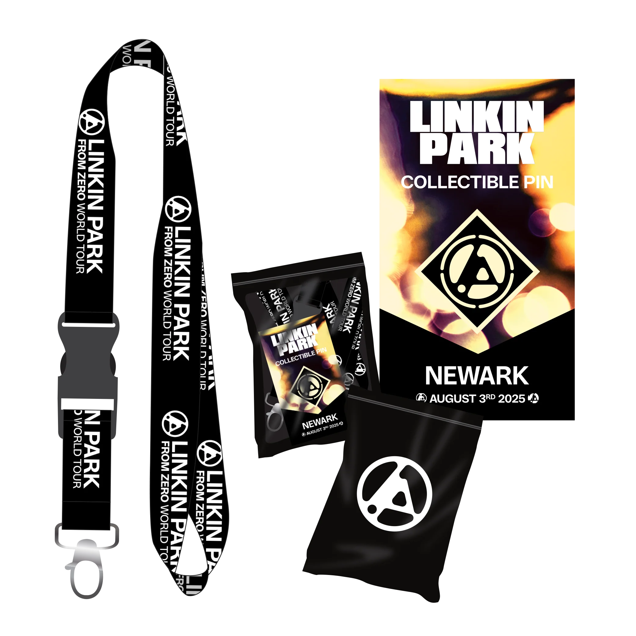 LP FZ Newark Enamel Pin + Black Lanyard Bundle Pack (Aug 3rd)
