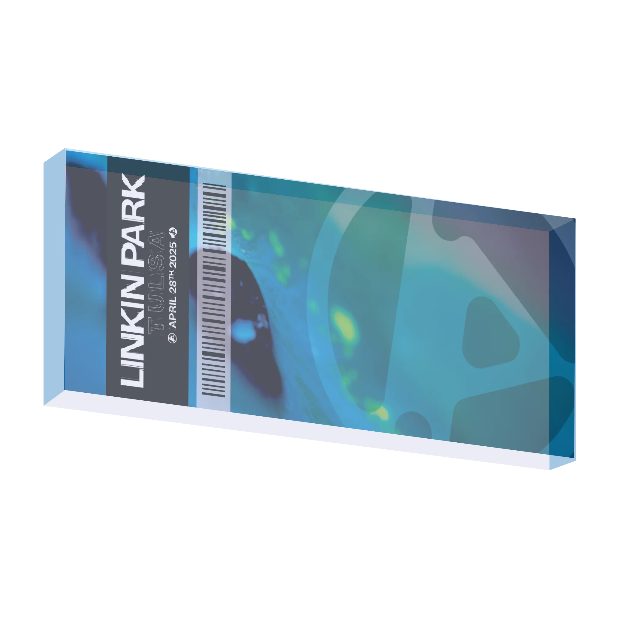 LP FZ TULSA COMMEMORATIVE TICKET MAGNET - Image 2
