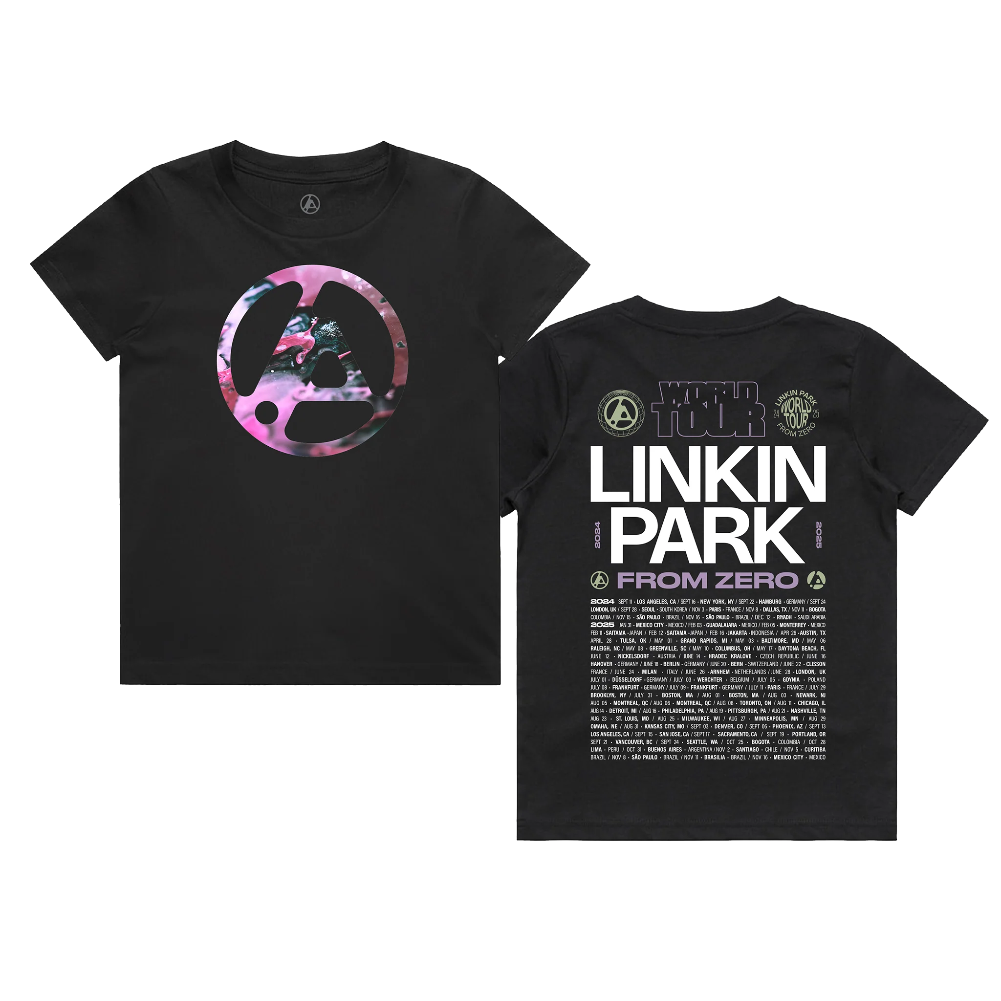 Official FZ World Tour Black Kids Tour Tee - Image 3
