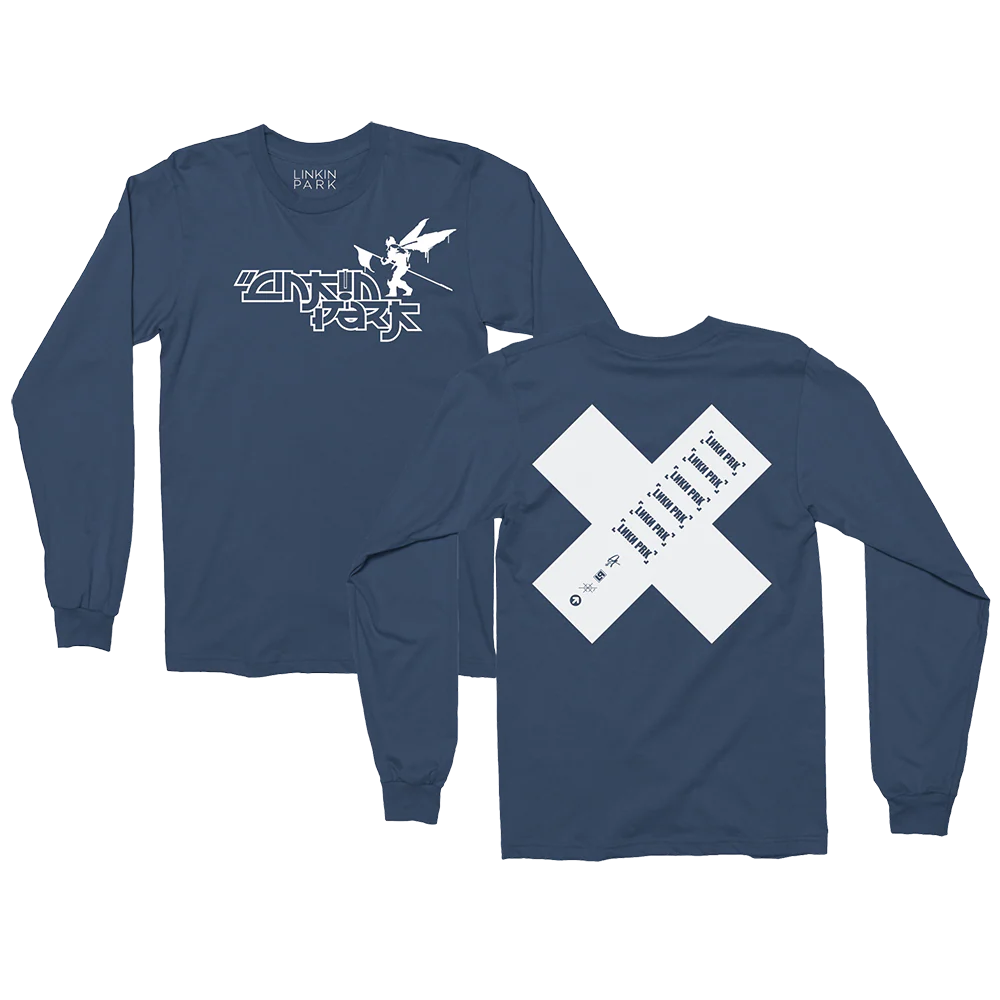 Side Street Soldier Logo X Navy Long Sleeve - Image 3